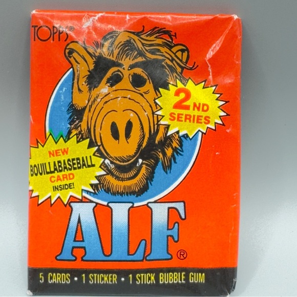 Vintage 1987 ALF 2nd Series Trading Card Packs – 2 Sealed – Topps - Picture 2 of 4
